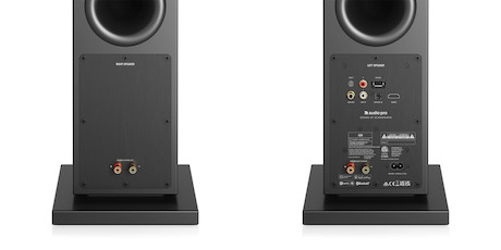 Audio Pro A38 drahtloser Multiroom-Standlautsprecher in Schwarz