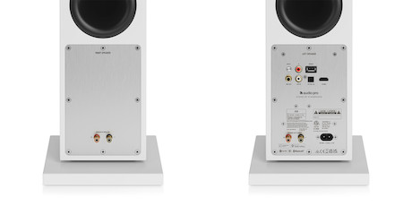 Audio Pro A38 drahtloser Multiroom-Standlautsprecher in Weiß