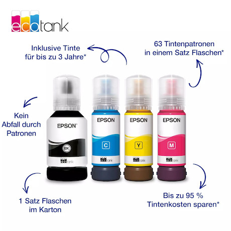 EcoTank ET-2950 A4 Multifunktionsdrucker mit Wi-Fi und AirPrint Tintentank