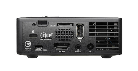Optoma ML750i Tragbarer Mini-LED-Projektor mit integriertem Speicher, Media Player, Office Viewer un