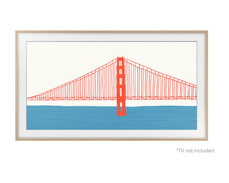 Samsung The Frame 50" Rahmen Modern in Teak - Demoware