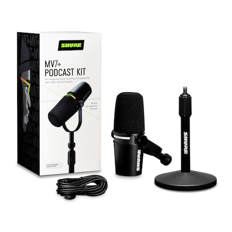 Shure MV7+-K-BNDL Podcast-Mikrofon-Bundle