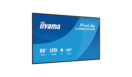 iiyama ProLite LH8664UHS-B3AG 4K UHD 86" professionelles Digital-Signage-Display