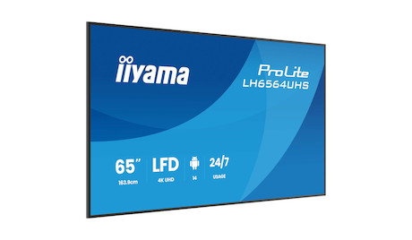 iiyama ProLite LH6564UHS-B1AG 4K UHD 65" Digital Signage-Display mit erweiterten Steuerungs- und Kon