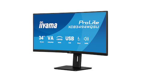 iiyama ProLite XCB3494WQSU-B1 34" Curved Monitor mit höhenverstellbarem Standfuß
