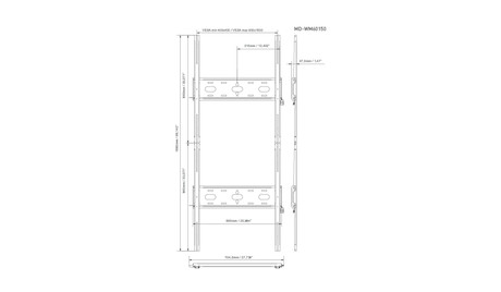 iiyama MD-WM60150 Universelle Wandhalterung bis zu VESA 600x1500mm