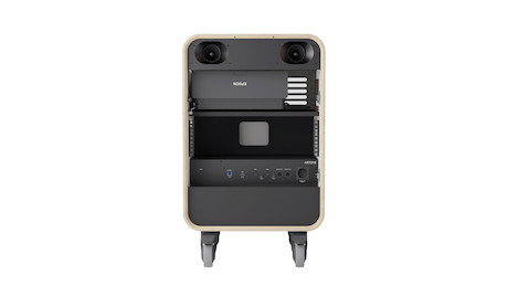 Artome S2 mobiles All-in-One-System mit integriertem Sound sowie Platz für Projektor und Konferenzte