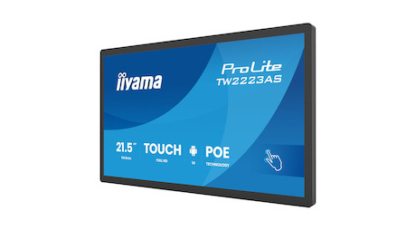 iiyama ProLite TW2223AS-B3P 22" PCAP 10-Punkt-Touchscreen-PC mit Android-Betriebssystem, Power-over-
