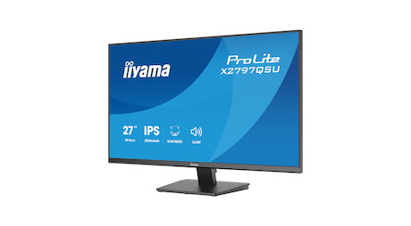 iiyama ProLite X2797QSU-B1 27" QHD-IPS-Monitor mit vierseitigem schmalem Rahmen und EPEAT-Silber-Zer