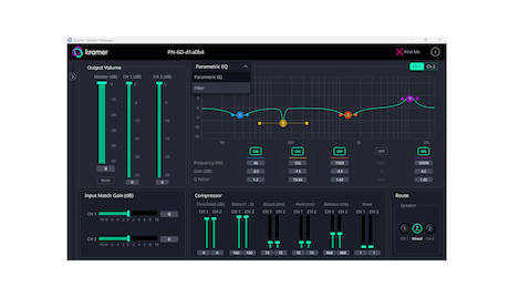 Kramer WM-8D 8" 2-Wege PoE Dante Lautsprecher in Schwarz