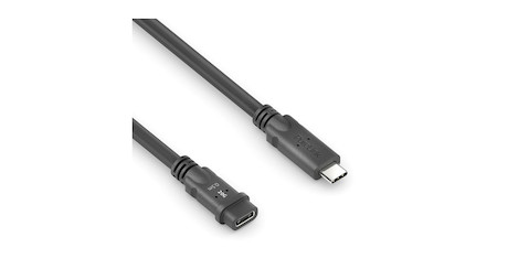 PureLink PI6630-005 Premium USB4 Gen2 Micro Coax USB-C Stecker / Buchse Verlängerungskabel, 0,5m