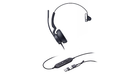 Yealink UH46 kabelgebundenes Mono USB-C/A Headset
