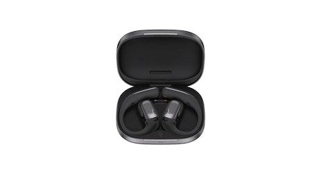 SHOKZ OpenFit PRO Open-Ear-Design Bluetooth Kopfhörer mit bis zu 50 Stunden Wiedergabezeit | schwarz