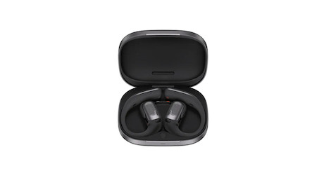 SHOKZ OpenFit PRO Open-Ear-Design Bluetooth Kopfhörer mit bis zu 50 Stunden Wiedergabezeit | schwarz