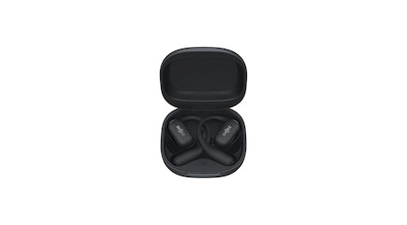 SHOKZ OpenFit 2+ Open-Ear-Design Bluetooth Kopfhörer mit bis zu 48 Stunden Wiedergabezeit | schwarz