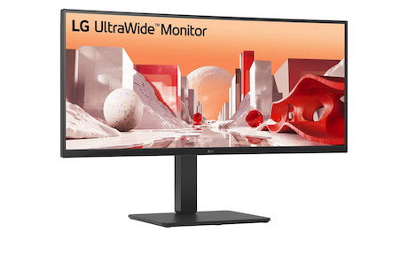 LG 34BA85QE-B 34" UltraWide QHD Curved IPS Monitor mit USB Type-C™ Anschluss & eingebauter FHD Webca