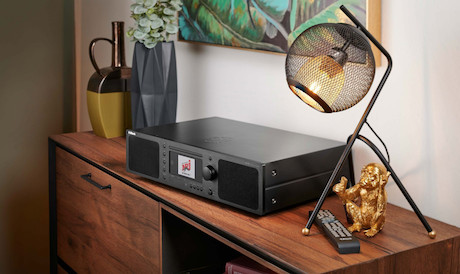 Block BB-200 Blu-Ray Internet-Receiver mit integriertem Lautsprechersystem in Saphirschwarz - Demowa