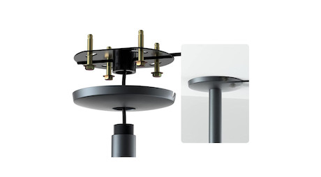 Dangbei Deckenhalterung für Beamer - 10-40 cm verstellbar, schwarz