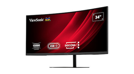 ViewSonic VG3419C-2 34" UWQHD-Curved-Docking-Monitor mit KVM-Switch