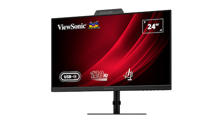 ViewSonic VG2441V 24" FHD USB-C Videokonferenzmonitor mit Windows Hello-zertifizierter Webcam