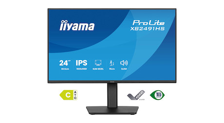 iiyama ProLite XB2491HS-B1 24″ Full-HD-Monitor mit IPS-Panel Technologie, 120 Hz Bildwiederholfreque