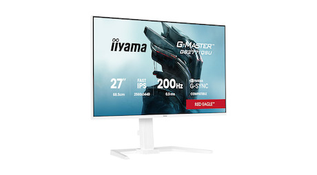iiyama G-MASTER Red Eagle GB2771QSU-W1 27" Gaming-Monitor mit dem höhenverstellbaren Standfuß und US