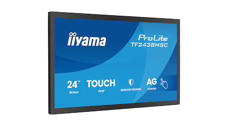 iiyama ProLite TF2438MSC-B2 23.8" DeepContrast PCAP+ 10 Punkte Touchscreen mit mit robustem Metallge