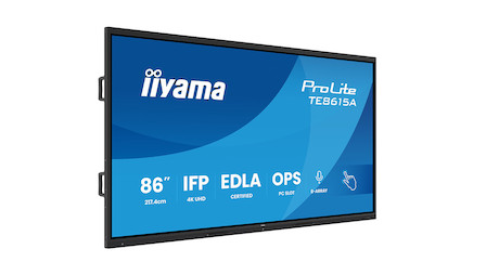 iiyama ProLite TE8615A-B2AG 85.6“ 4K UHD Google EDLA-zertifiziertes interaktives Display