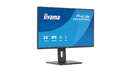 iiyama ProLite XB2497HSN-B1 23.8’’ Monitor mit IPS-Panel-Technologie, USB-C-Dock, RJ45 (LAN) Anschlu