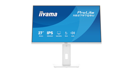 iiyama ProLite XB2797QSU-W1 27" QHD-IPS-Monitor mit vierseitig schmalem Rahmen, ergonomischem Standf