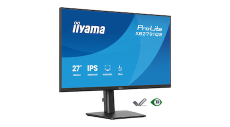 iiyama ProLite XB2791QS-B1 27" Monitor mit IPS-Panel-Technologie, QHD Auflösung und einem ergonomisc