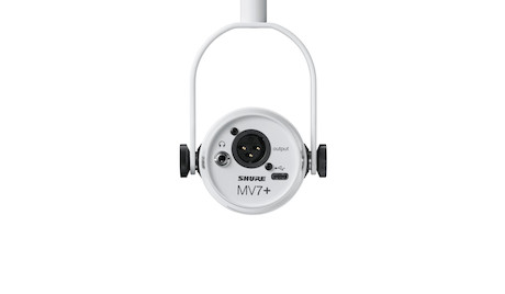 Shure MV7+ Podcast-Mikrofon, Weiß
