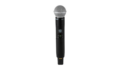 Shure SLXD25+/58 mobiles digitales Drahtlossystem mit SM58® Handsender, Frequenzband: G65