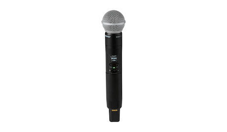 Shure SLXD24D+/58 2-Kanal-Drahtlossystem mit zwei SLXD2+/58 Handsendern, Frequenzband: K55