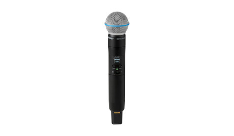 Shure SLXD24D+/B58 2-Kanal-Drahtlossystem mit zwei SLXD2+/B58 Handsendern, Frequenzband: S50