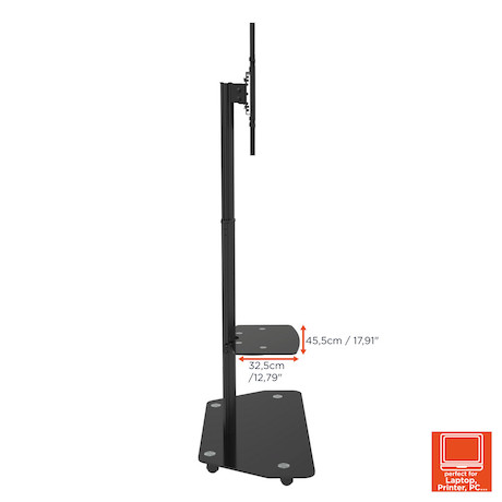 celexon Professional höhenverstellbarer Display Rollwagen Adjust-3270MP Portrait - Demoware