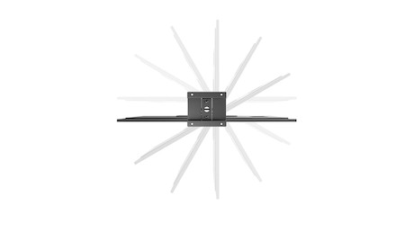 HI-ND Deckenhalterung mit Neigung für 32" bis 65" Displays, schwarz