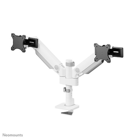 Neomounts Next One SL Desk Mount double display sliding VESA topfix clamp/grommet