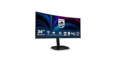 Philips 34B2U3600C/00 Curved Business WQHD-Monitor mit USB-C-Anschluss