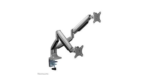 Neomounts NM-D750DSILVER Monitorarm 10-32" - Gasfeder - Klemme/Durchführung - 9 kg - 25,4 cm (10") -