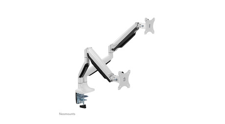Neomounts NM-D750DWHITE Monitorarm 10-32" - Gasfeder - Klemme/Durchführung - 9 kg - 25,4 cm (10") -