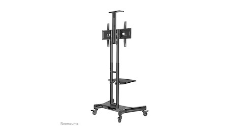 Neomounts NM-M1700BLACK TV-Trolley 32-75" - Schwarz - Fester Bodenständer - Stahl - 50 kg - 81,3 cm