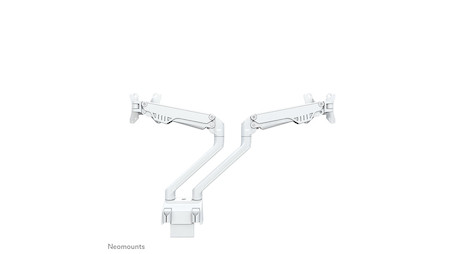 Neomounts FPMA-D750DWHITE2 Monitorarm 10-32" - Gasfeder - Topfix - 180°-Stopp - Klemme/Durchführung
