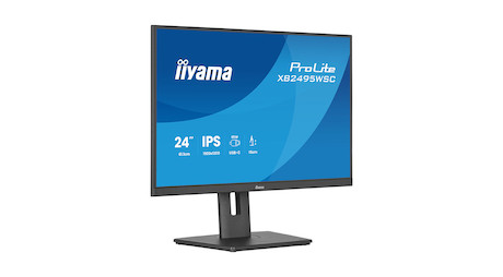 iiyama ProLite XB2495WSC-B1 24.1" WUXGA-IPS-Monitor mit USB-C (65 W)