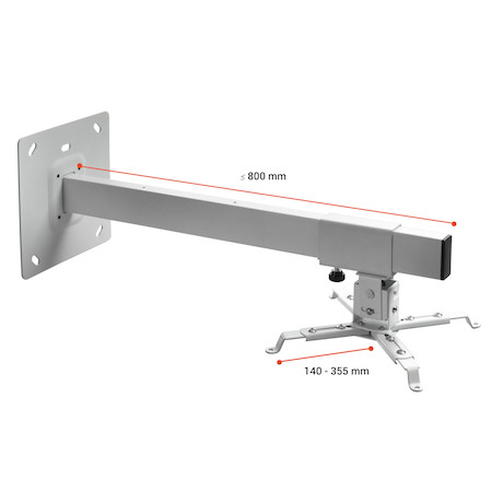 celexon Beamer-Wandhalterung Multicel WM800 - 80 cm Wandabstand - verstellbar