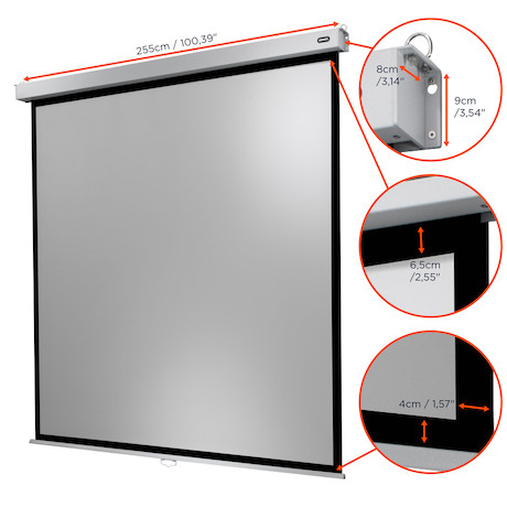celexon Leinwand Rollo Professional Plus 240 x 240 cm - 134"