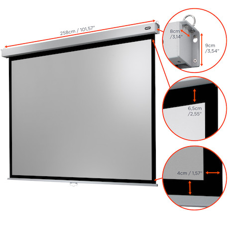 celexon Leinwand Rollo Professional Plus 240 x 180 cm