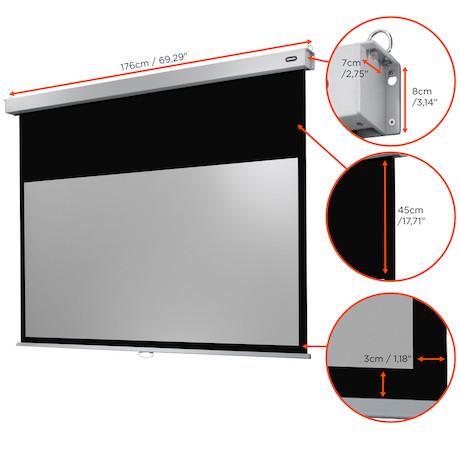 celexon Leinwand Rollo Professional Plus 160 x 90 cm