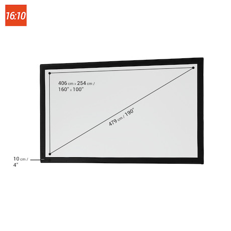 celexon Tuch für Faltrahmen Mobil Expert Frontprojektion - 406 x 254 cm