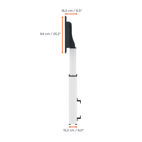 celexon Display-Ständer Adjust-42100W (mit Wandbefestigung)